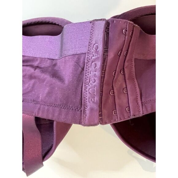 Cacique Lane Bryant Bra Lightly Lined Balconette Underwire Size 42DDD Maroon NWT - Picture 7 of 14